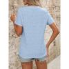 Round Neck Short Sleeved Solid Color Women's T-shirts