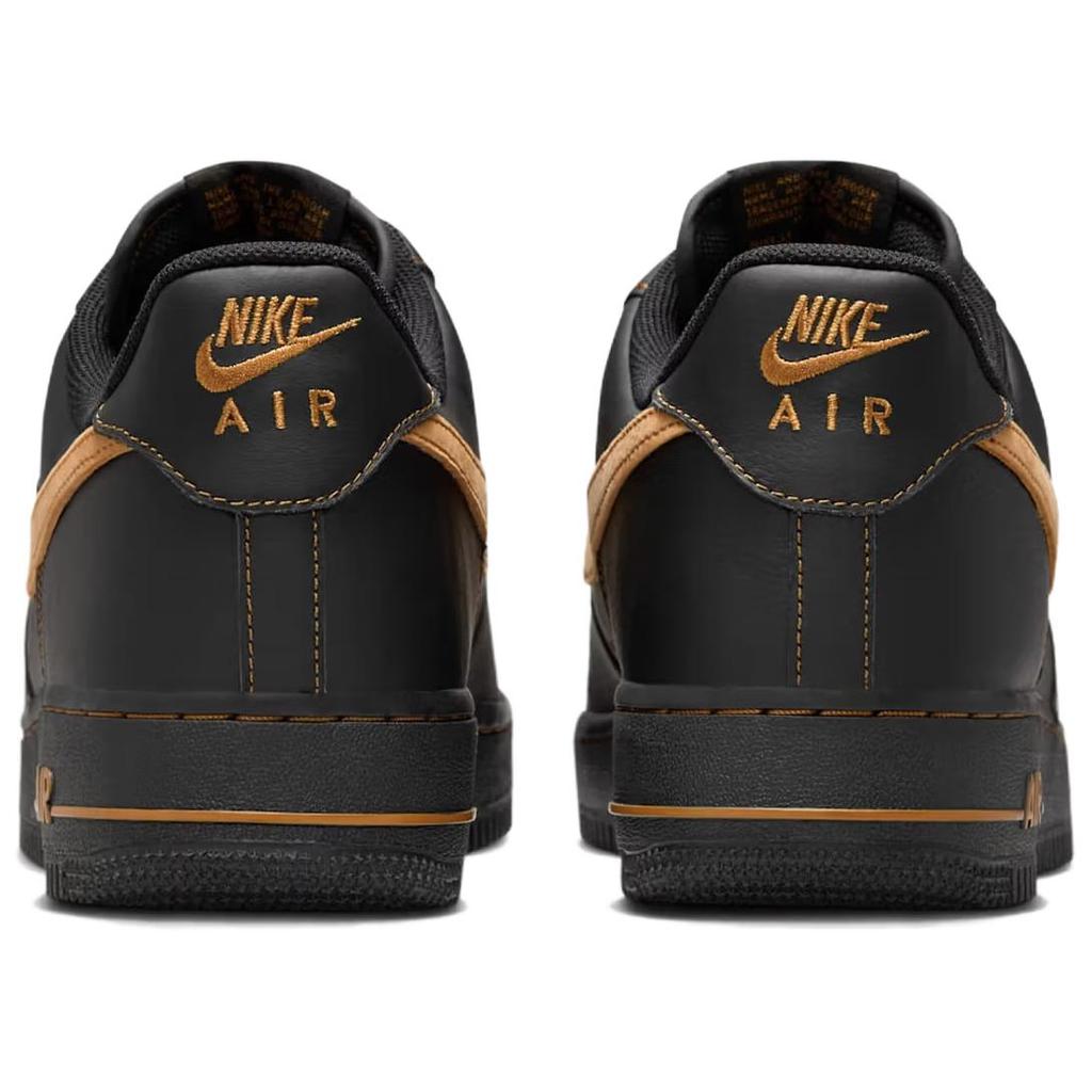 Nike Air Force 1 Protiskluzové Odolné proti opotřebení Nízké Skate boty Unisex Černé Tenisky HQ2037-003