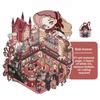 Horror Theme 3D Miniature Scene 8 Scene 20 Sheets Visual Stacking Sticker  for Children