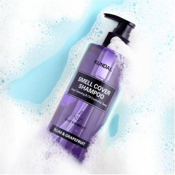 KUNDAL All Day Smell Cover Teens Shampoo – Plum & Grapefruit, 400ml