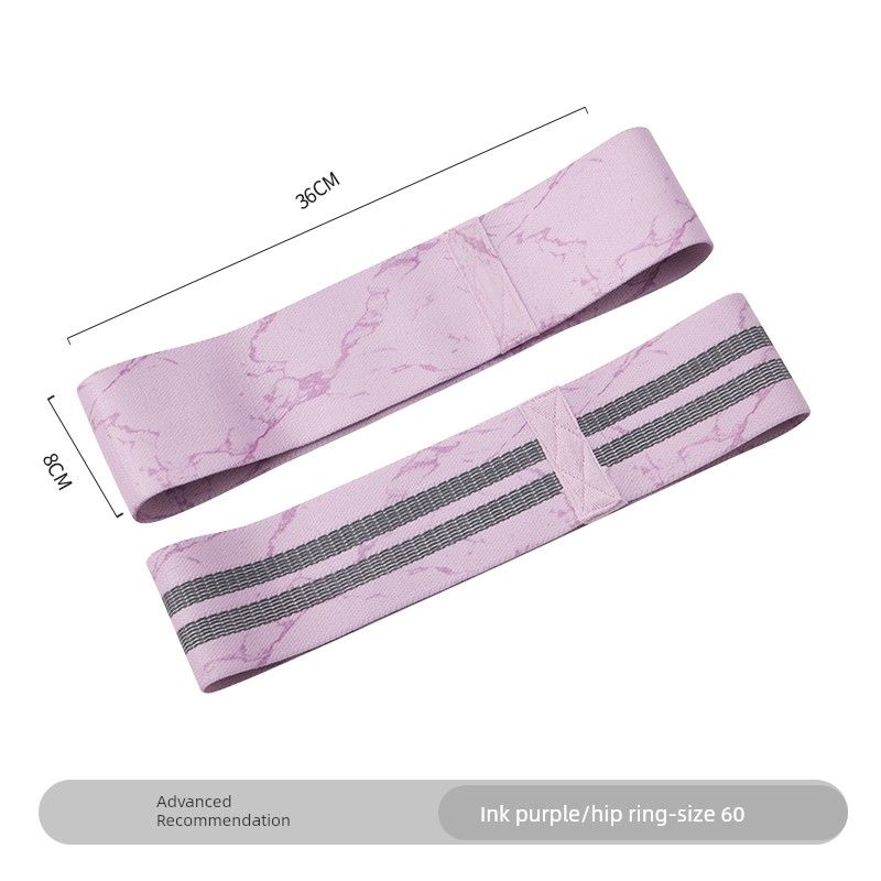 

Elastic Force Circle Fitness Resistance Band Yoga Elastic Band Female Hip Training Stretch Beautiful Hip Squat Training Hip Hip Lifting Handy Gadget Ink Purple [60 lb]]