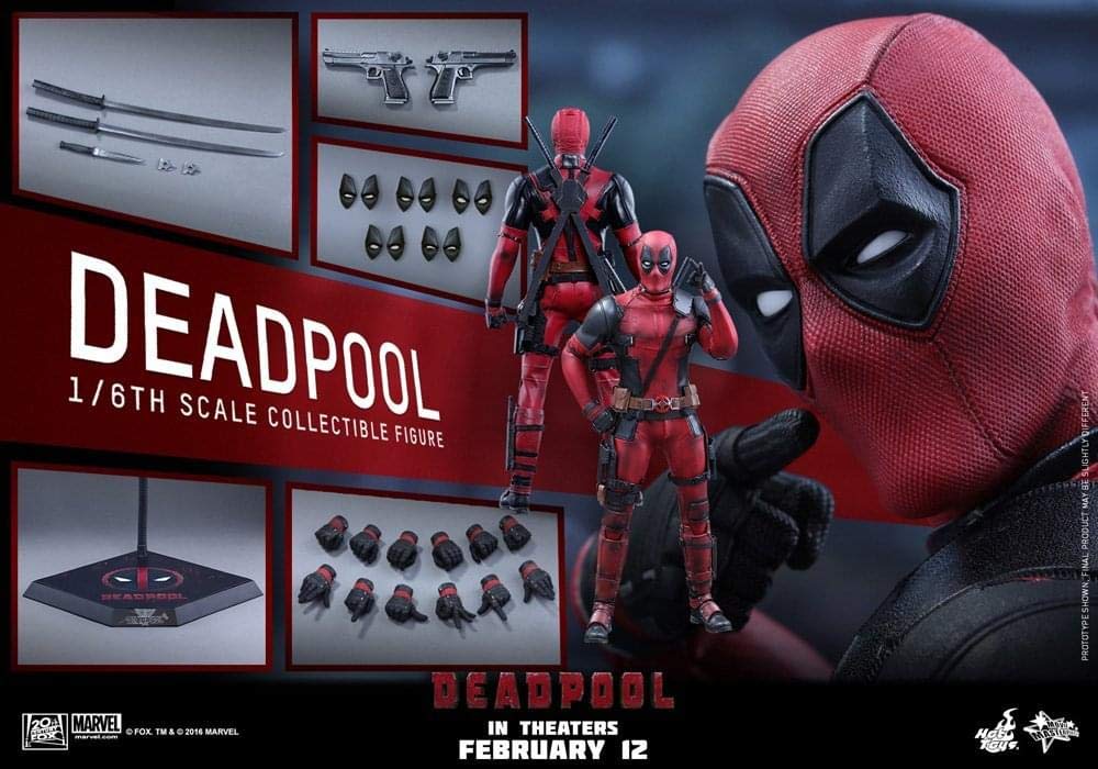 Movie Masterpiece Deadpool Deadpool 1/6 Scale Plastic Painted Movable Figure