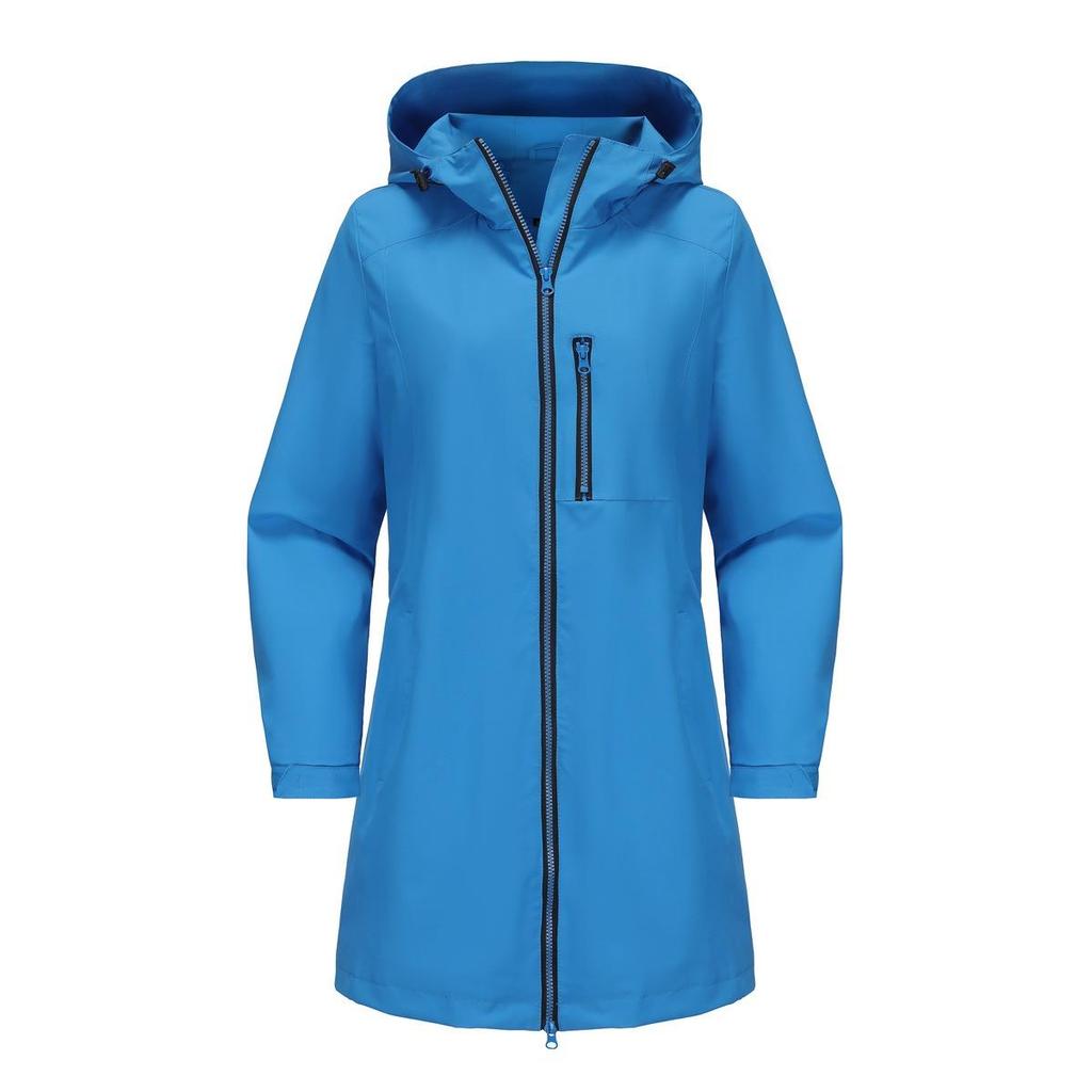 Women's Outdoor Windproof Waterproof Jacket Hooded Long Sleeve Loose Casual Spring Autumn Coat