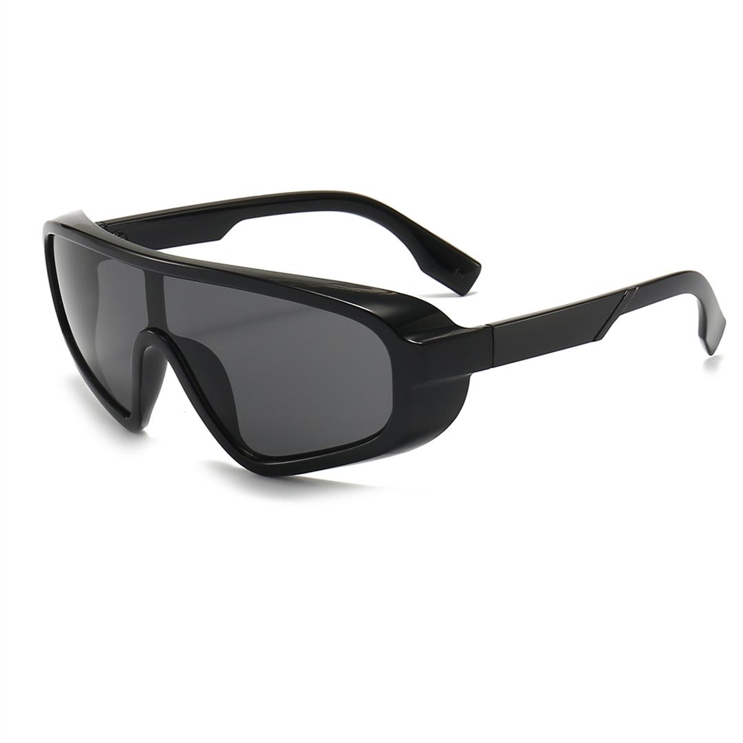 

New Personality Colorful Sunglasses Trend Big Frame Sunglasses Women Retro Fashion One-Piece Windshield Sunglasses.