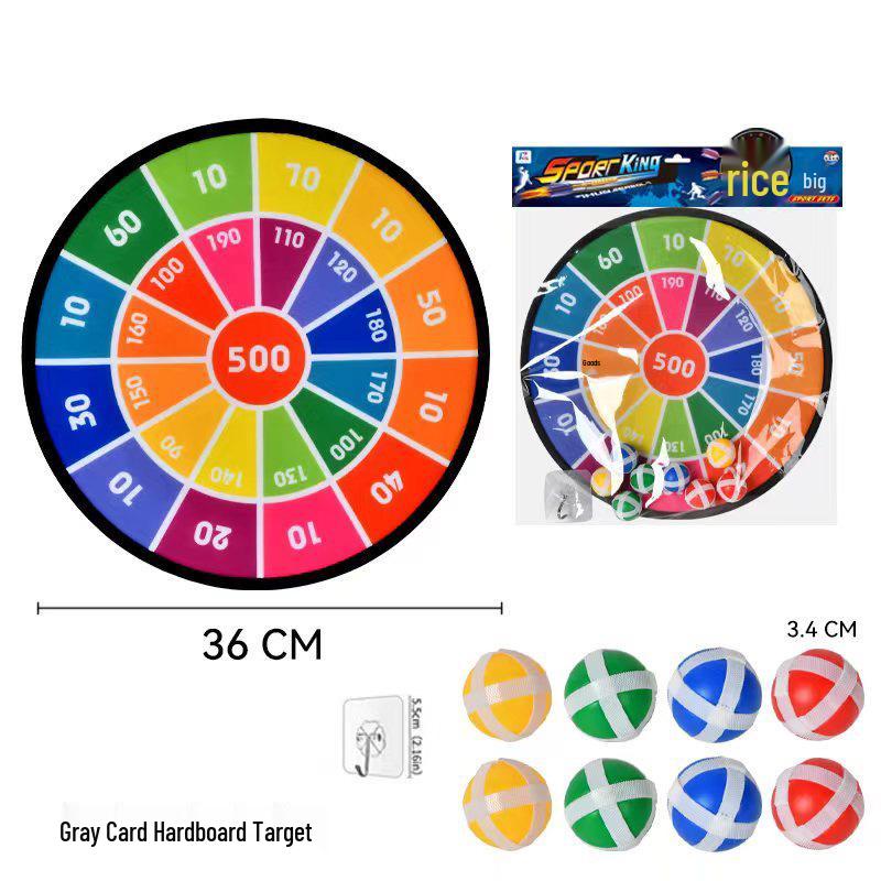72cm Foldable Sticky Ball with 36cm Target - Cartoon Interactive Toy for Indoor & Outdoor Parent-Child Play