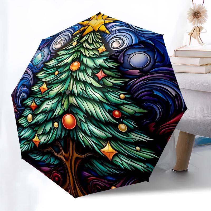 

1pc K-POP Demon Hunters Automatic Opening Umbrella, Portable Tri-Fold Design with 8-Bone Iron Frame, Outdoor for Fans, Travelers, Daily Use, Festive G