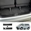 For Mitsubishi Delica D:5 D5  2024 stainless steel Built-in Rear Bumper Protector door Sill Trunk Tread Plate  Accessories