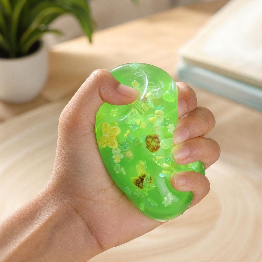 6 Pack Glitter Balls, Small Accessory Toys