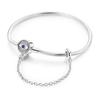 Authentisches Originalarmband Hohe Qualität Feiner Schmuck Kupfer Metall Beschichtet 17-20CM Stern Herz Form Zirkon Schlangenkette Armband Hohe Qualität Fein