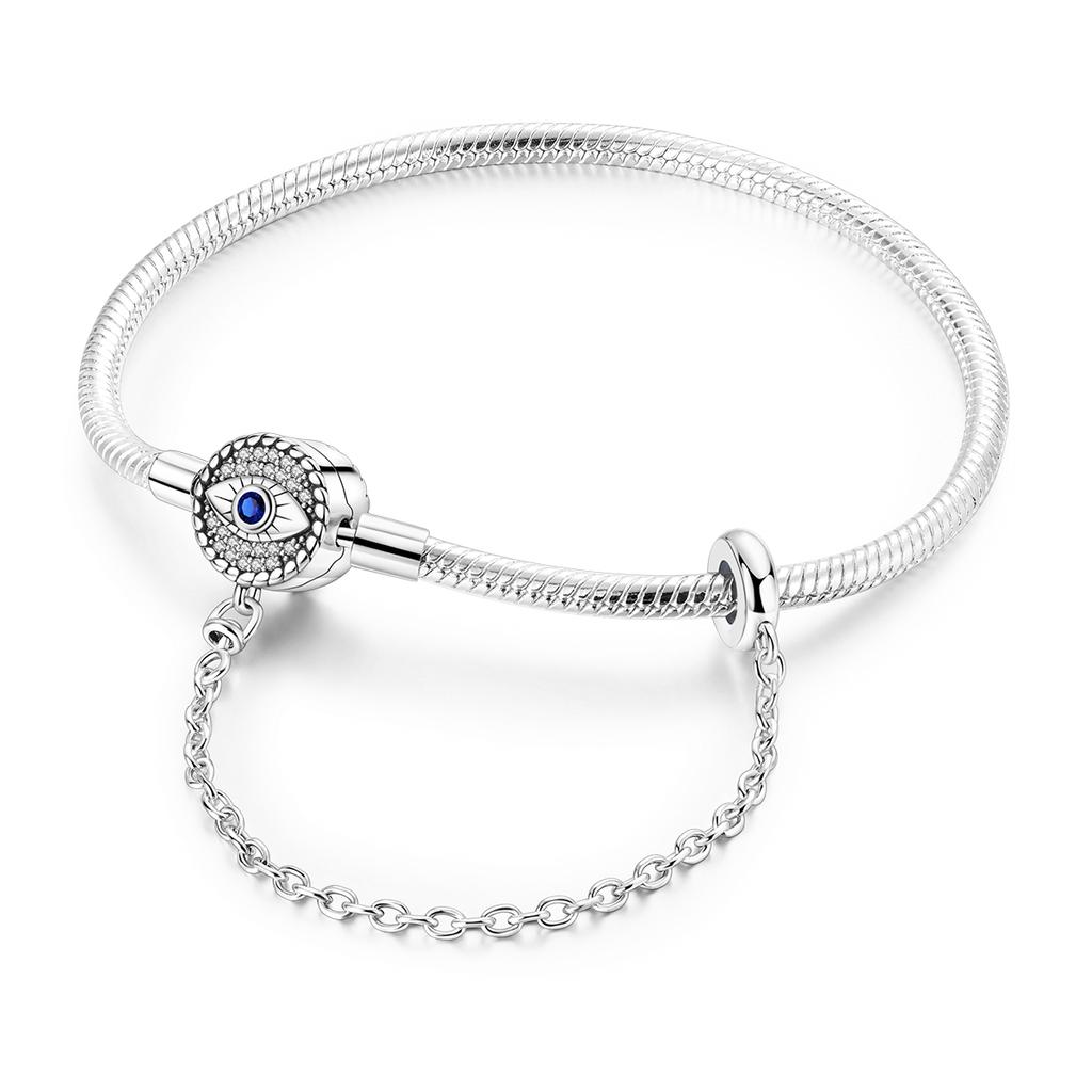 Authentisches Originalarmband Hohe Qualität Feiner Schmuck Kupfer Metall Beschichtet 17-20CM Stern Herz Form Zirkon Schlangenkette Armband Hohe Qualität Fein