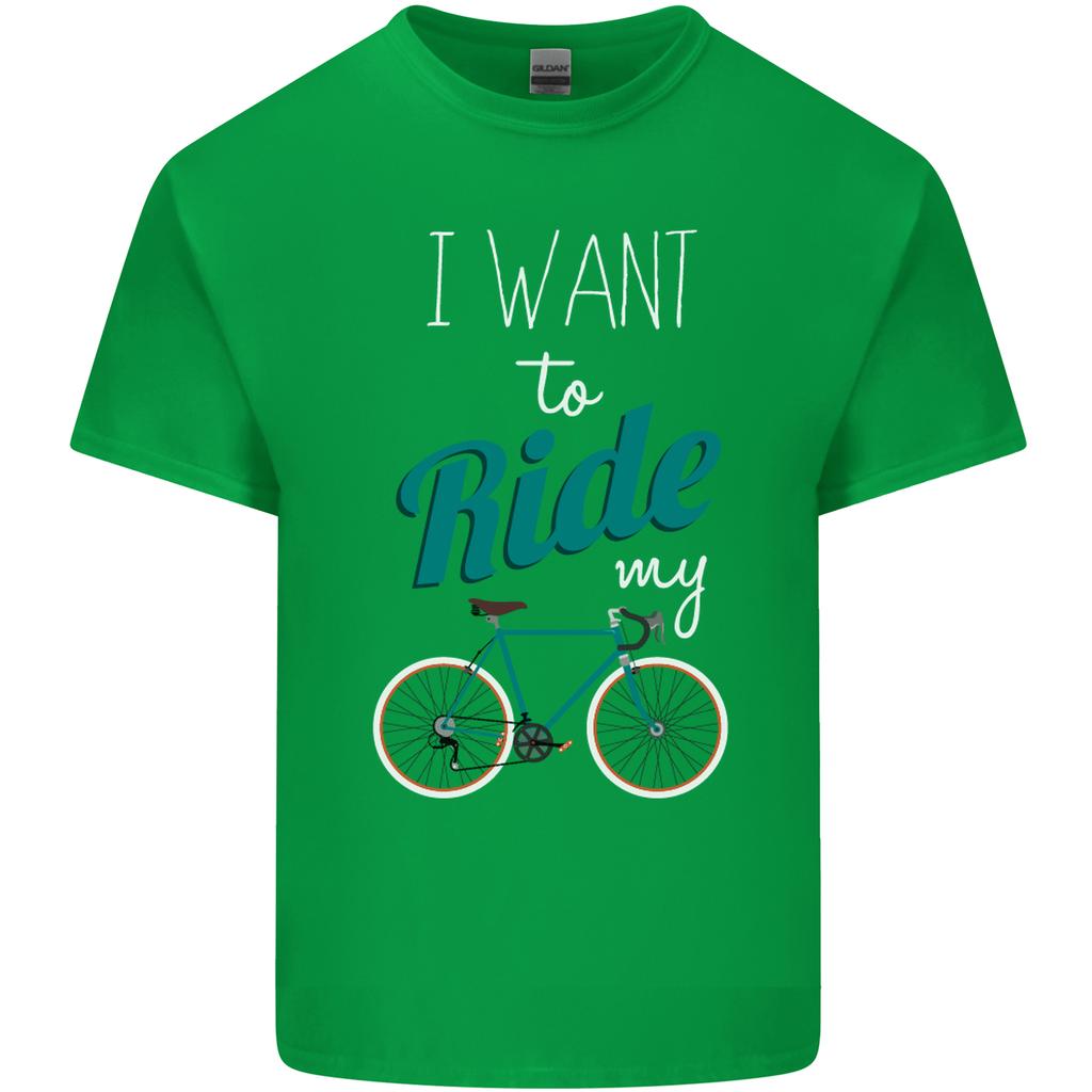 I Want To Ride My Bike Cycling Cyclist Unisexs Light Cotton TShirt