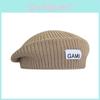 Beret Knitted Fashionable Hat Women Gamii Letter Pattern Cap Casual Gift Warm