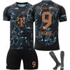 2024-25 Bayern Away #9 Harry KANE Sport Training Jersey Set with Socks Teens Kids Adults Football Kits