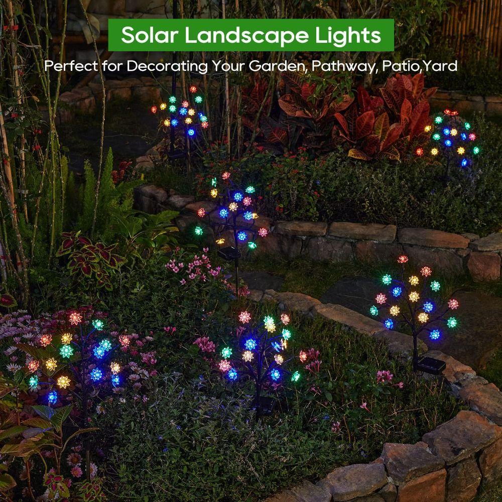 Double Layer Design LED String Lights Waterproof Solar Lights Garden Decoration