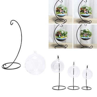 Clear Glass Ball Vase Landscape Terrarium Succulent Hanging Flowerpot Container