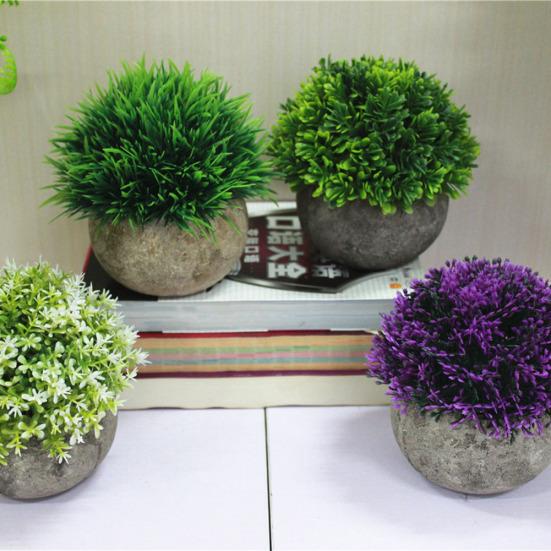 Umělý květináč rostlina tráva papírová buničina květináč Bonsai Ornai Garden Decor Decor