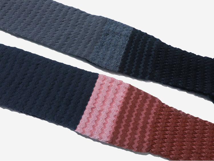 Color Block Knee-High Striped Retro Slouch Socks - Embossed, Seamless, and Slimming