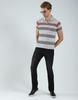 Monte Carlo Mens Striped Collar Neck T-Shirt