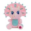 Pink Triceratops Dinosaur Plush Toy - Cartoon Jurassic Series Stuffed Animal Doll