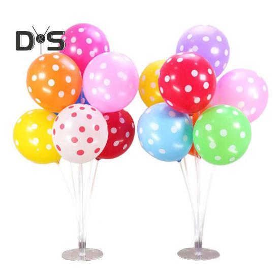 

100 шт. разноцветных шаров в горошек, 12-дюймовые большие ассорти из латексных шаров для дня рождения, вечеринки, свадебного фестиваля, украшения 100pcs разноцветный