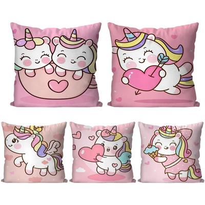 Pink Rainbow Unicorn Print Decorative Pillowcase Bedding Home Decor Cushion Pillowcase
