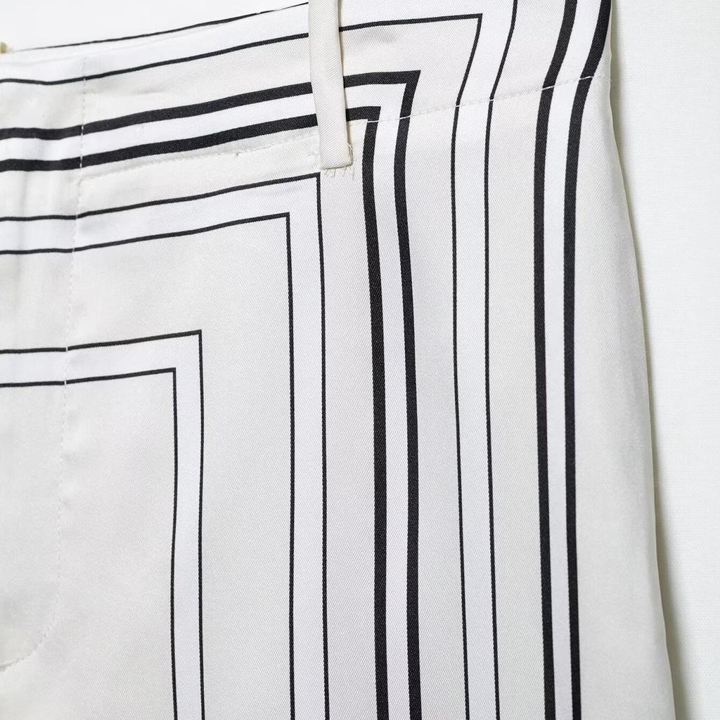 2025 Women's Two-Piece Summer Set: Versatile Print Shirt & Casual Wide-Leg Pants