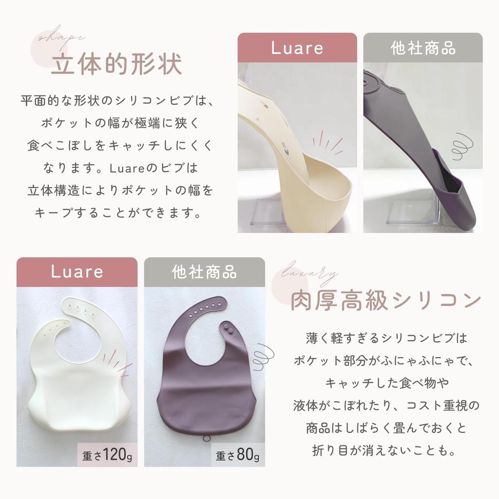 Luare Silicone Made To German Safety Silicone Meal Baby Dishwasher Gift for and Boys [Premium Standards] Bib, Bib, Apron, Daycare, Food, Safe, Babies,