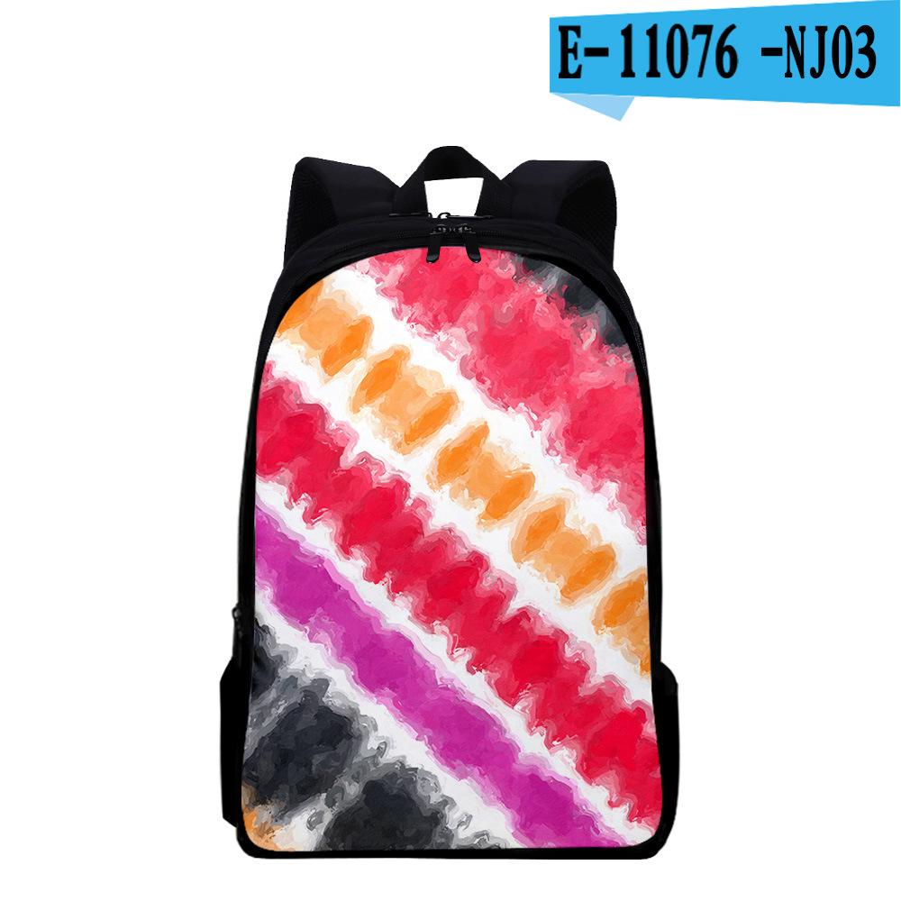 Classic Popular Funny Tie Dye Notebook Backpacks Pupil School Bags 3D Print Oxford Waterproof Boys/Girls Laptop Backpacks