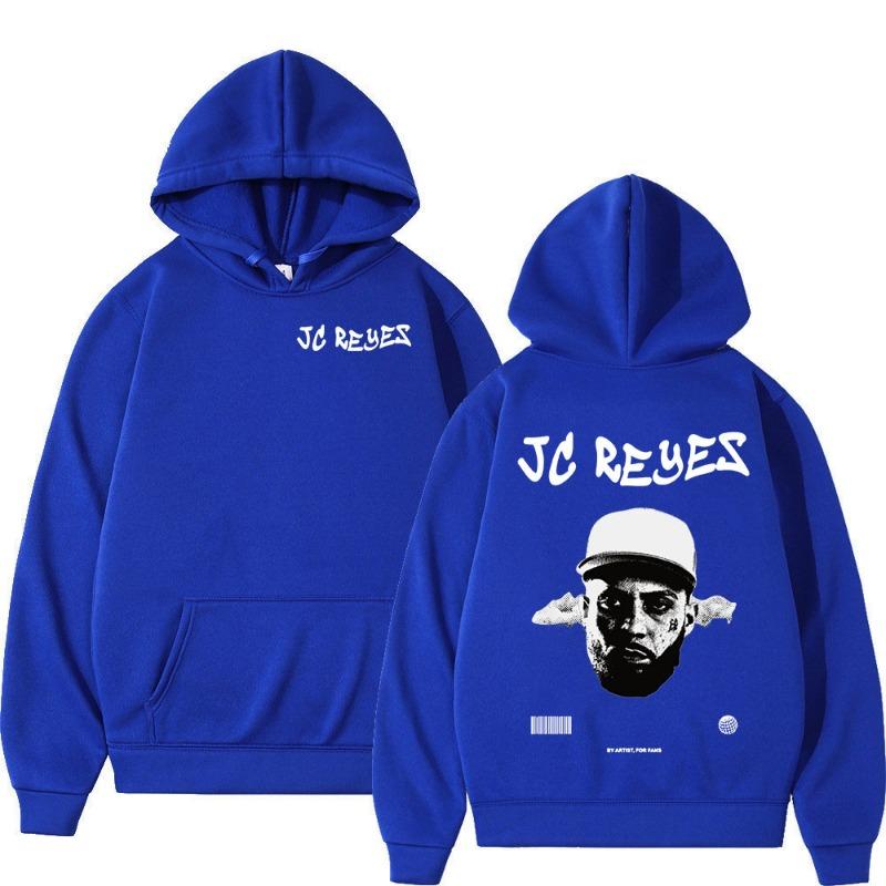 Rapper Jc Reyes Hoodies Men's Women Clothing Fashion Hip Hop Pullovers Casual Fleece Oversized Long Sleeves Hooded Sweatshirts