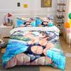 Anime Swimsuit Pool Scene Bedding Duvet Cover Set  (1*Duvet Cover 2*Pillowcases, Without Duvet Insert)