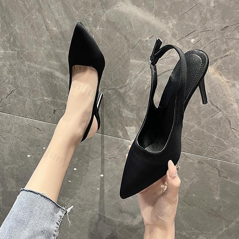 Fashion Women Pointed Sandals 2025 New Spring/summer Women's High-heeled Sandals Slim Heel High-heeled Banquet Dance Shoes Female