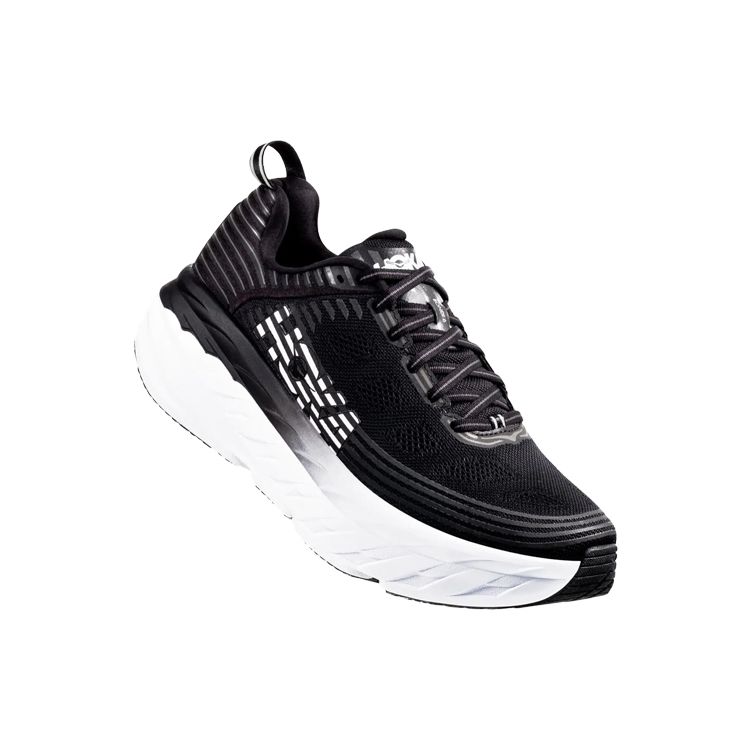 HOKA Bondi 6 Black White Men Sneakers 1019269BLK