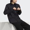 Adidas Originals Trefoil Front Button Drawstring Long Sleeve Shirt Men Tops Black H58071