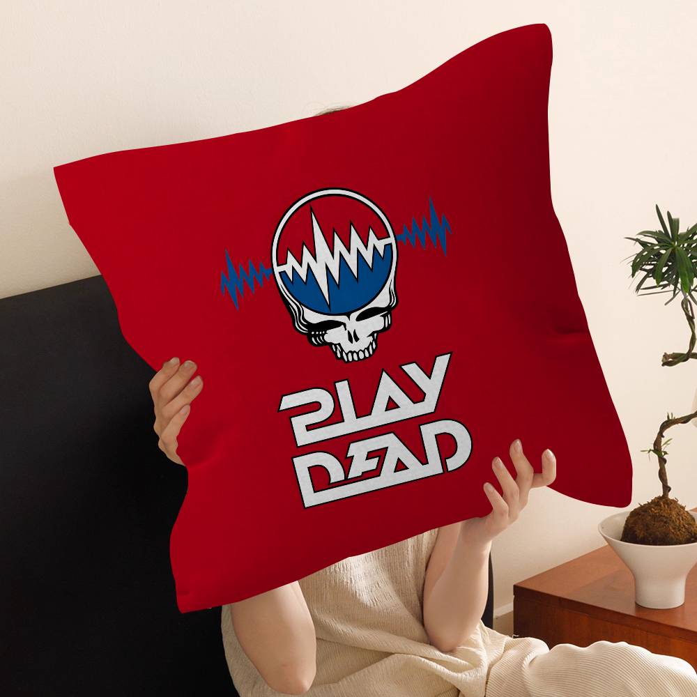 G-Grateful D-Dead Band Personalized Pillow Cover Kids Bedroom Wild Party Decor Pillowcase Kid Birthday Shower Gift