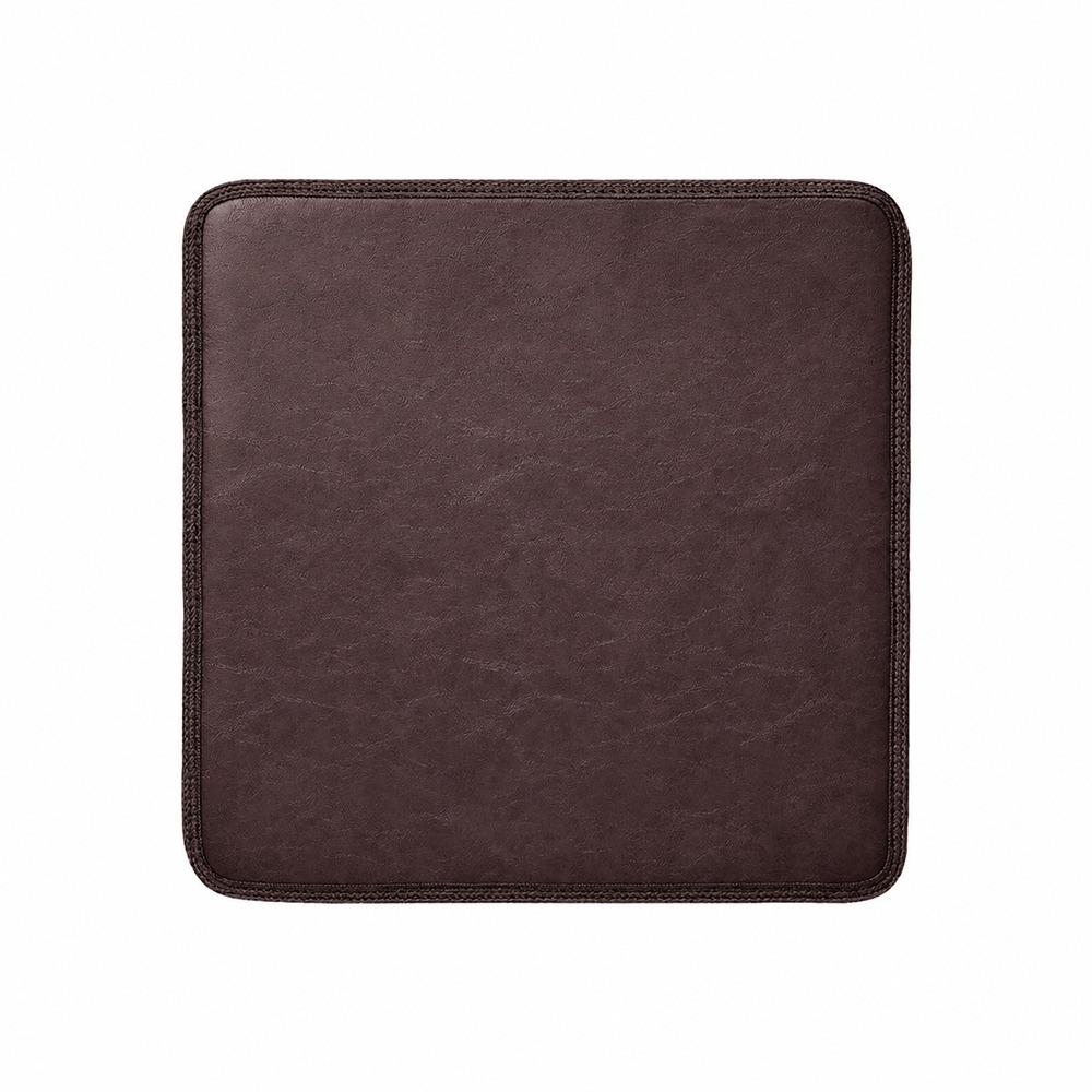 Waterproof PU Leather Seat Cushion High Resilience Chair Seat Pad High Quality Seat Cushion Pad 40×40cm кофейный