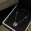 Mobius Loop Three-Second Heartbeat Necklace For Women Ethereal Light Luxury Minimalist Delicate Adjustable Collarbone Chain