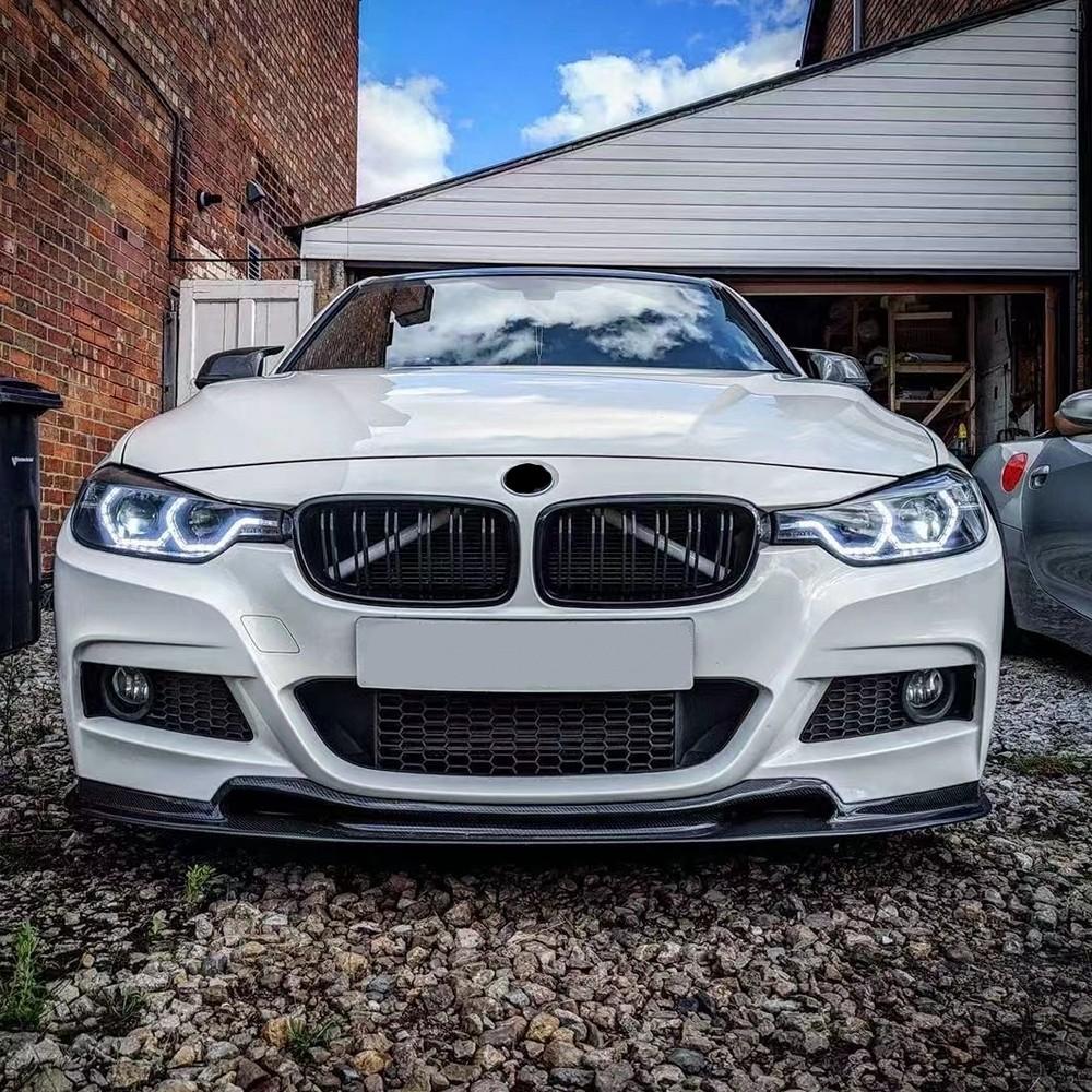 ZBIF1 Upgrade 2 Line Body Kit Front Bumper Kidney Grill Hood Inlet Grille For BMW 3 Series F30 F31 F35 2013-2018 325i 328i 320i Tuning