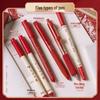 Kaba Bear Red Ballpoint Pen Set - Quick-Dry Highlighting Student & Teacher Grading Pen