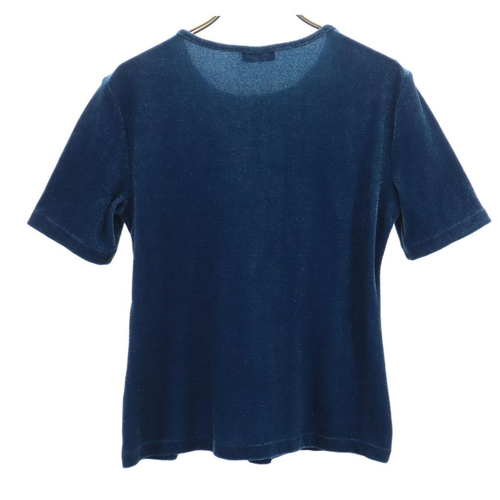 MAX&CO Short Sleeve Cut 40 Blue Navy Blue Max Mara Women Used