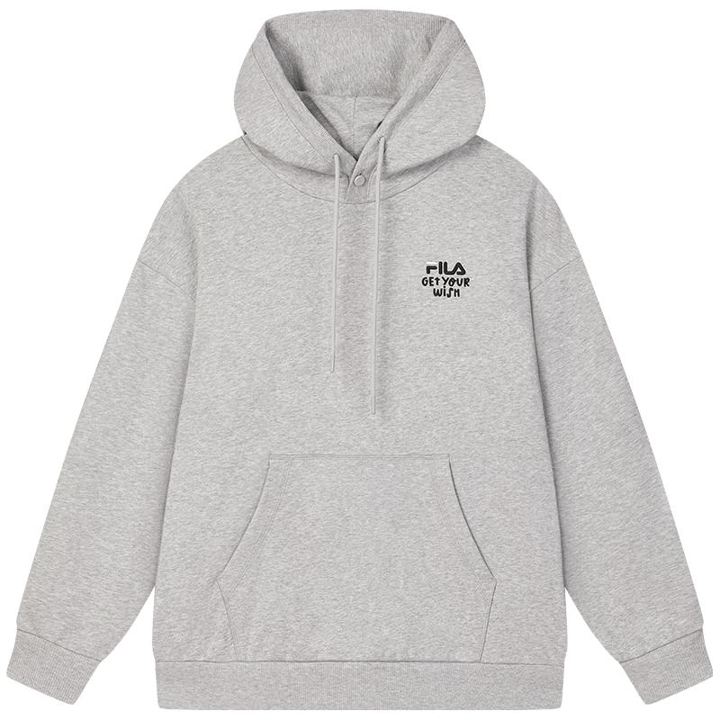 FILA Unisex Contrast Embroidered Hooded Sweatshirt S