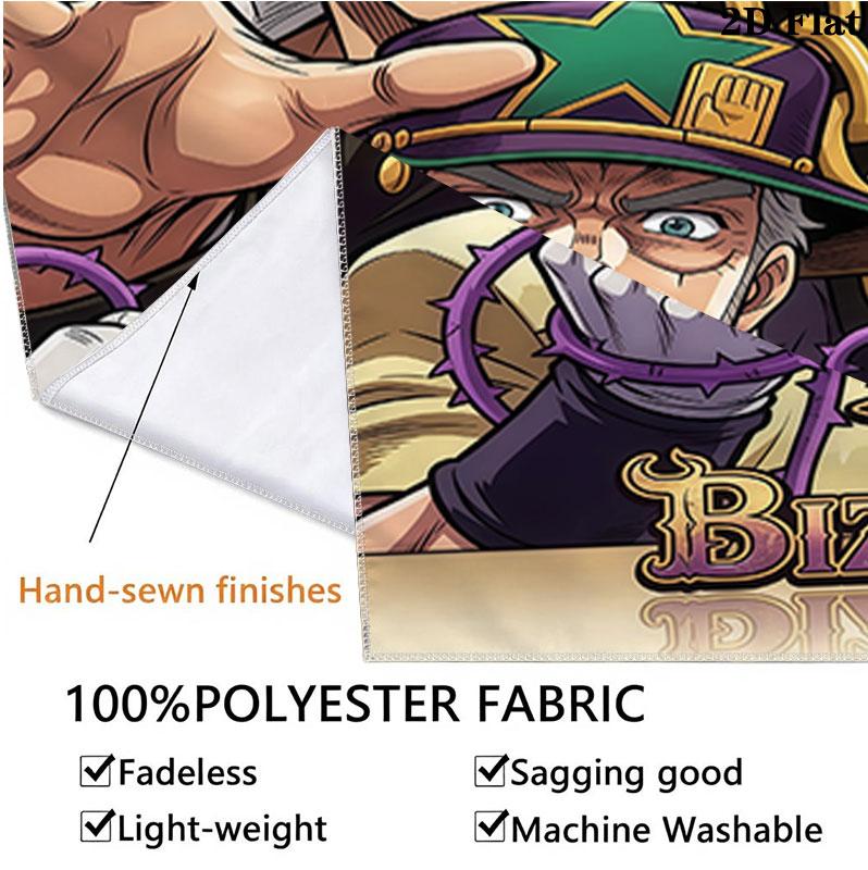 Jojos Bizarre Adventure Wall Tapestry Aesthetic Wall Hanging Printed Fabric Blanket Decorative Tapestries For Bedroom Living Room Home Decor