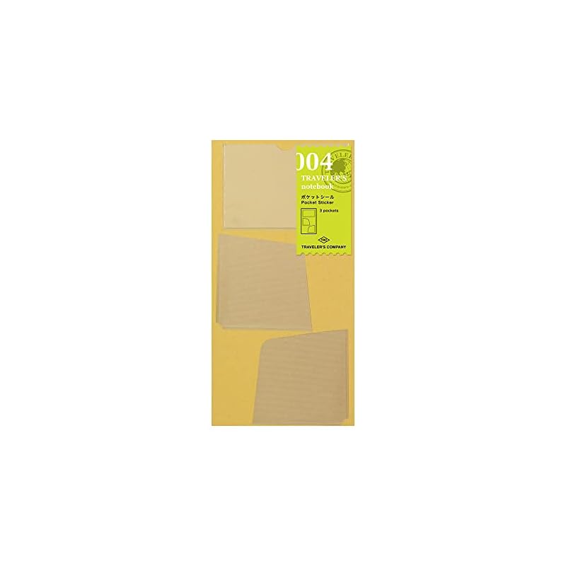 Traveler's Notebook Refill Pocket Stickers, Regular Size, Set of 2, 14248006