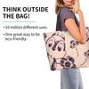 [MINIER] Chip and Dale Eco Bag, Women's Tote Bag, Shoulder Bag, Large Capacity Shopping Bag, Convenience Store Bag, Lightweight, Waterproof, Handbag,