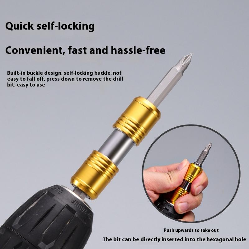 1/2Pcs High Quality Carbon Steel Double Head Screwdriver Bit Holder 1/4" Hex Quick Release Extension Rod Power Tools
