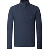 Men's Waffle Mid-High Neck Long-Sleeve T-Shirt