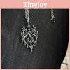 Vintage Punk Castle Pendant Necklace Alloy Drop Shape With Link Chain For Festival Gift