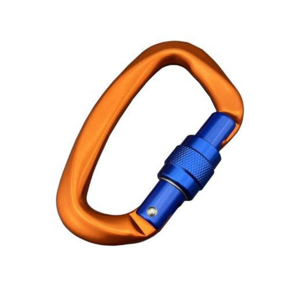Aluminum D Shape Key Hooks 3 Colors Outdoor Ascend Tool  Mountaineering Protective Equipment