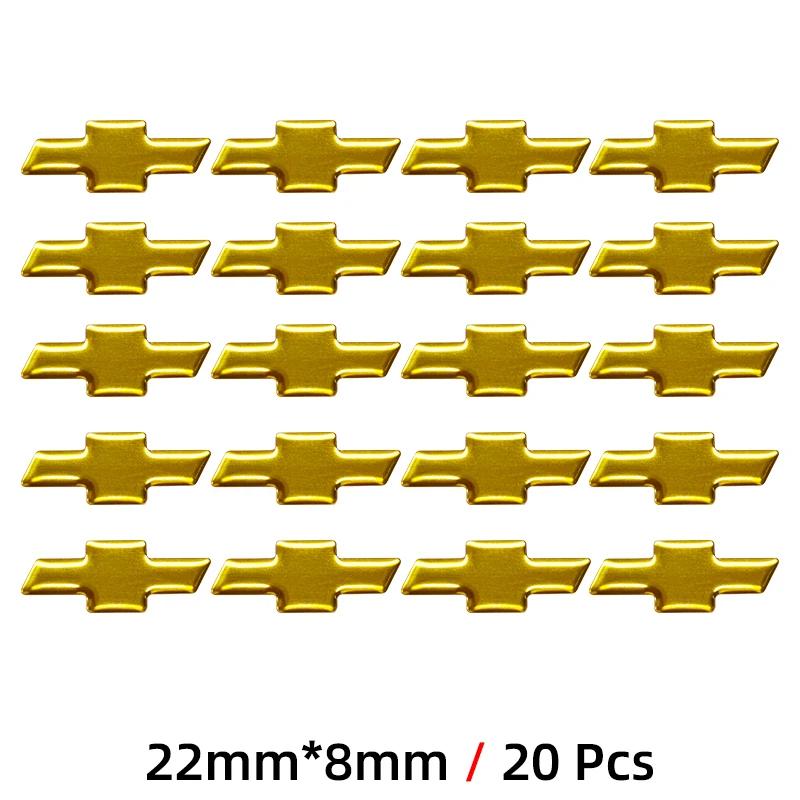 Adesivo Emblema per Chiave Auto Remota in Alluminio 18mm 22mm Accessori Auto Per Chevrolet Colorado Cruze Spark Captiva Malibu Aveo