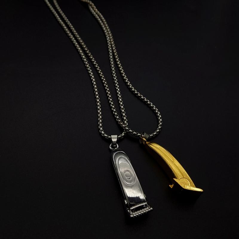 2026 Friseursalon Friseur Halskette Schere Haarschneider Föhn Halskette Rasierer Anhänger Halskette Friseurgeschenk Schmuck Geschenk