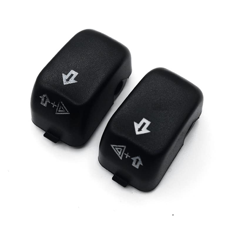 for Harley Softail 96-10 Dyna 96-11 FLHR 96-13 FLHRC 98-01 VRSC 02-17 Motorcycle Hand Control Button Housing Cap Switch Cover (Black)